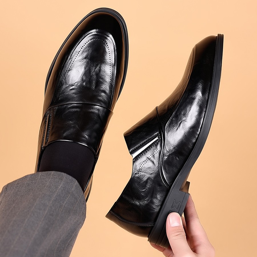 Formal Upper Wear Men - Erkek Slip-On Klasik Ayakkabı, Sivri Burunlu,