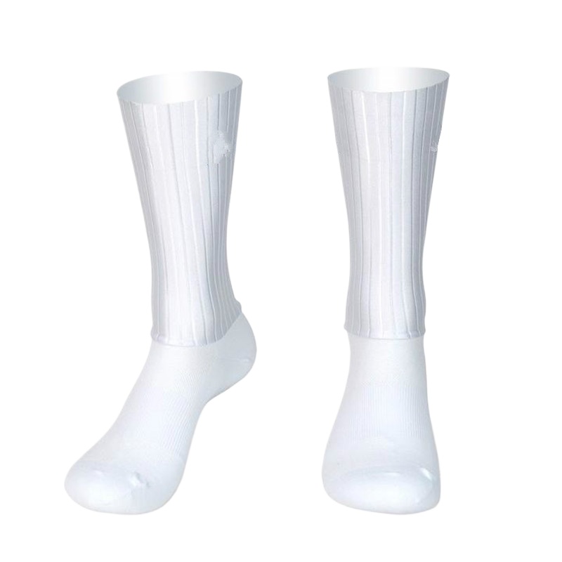 Sock Garter Men - Aero Bisiklet Yaz Anti Çorap Whiteline