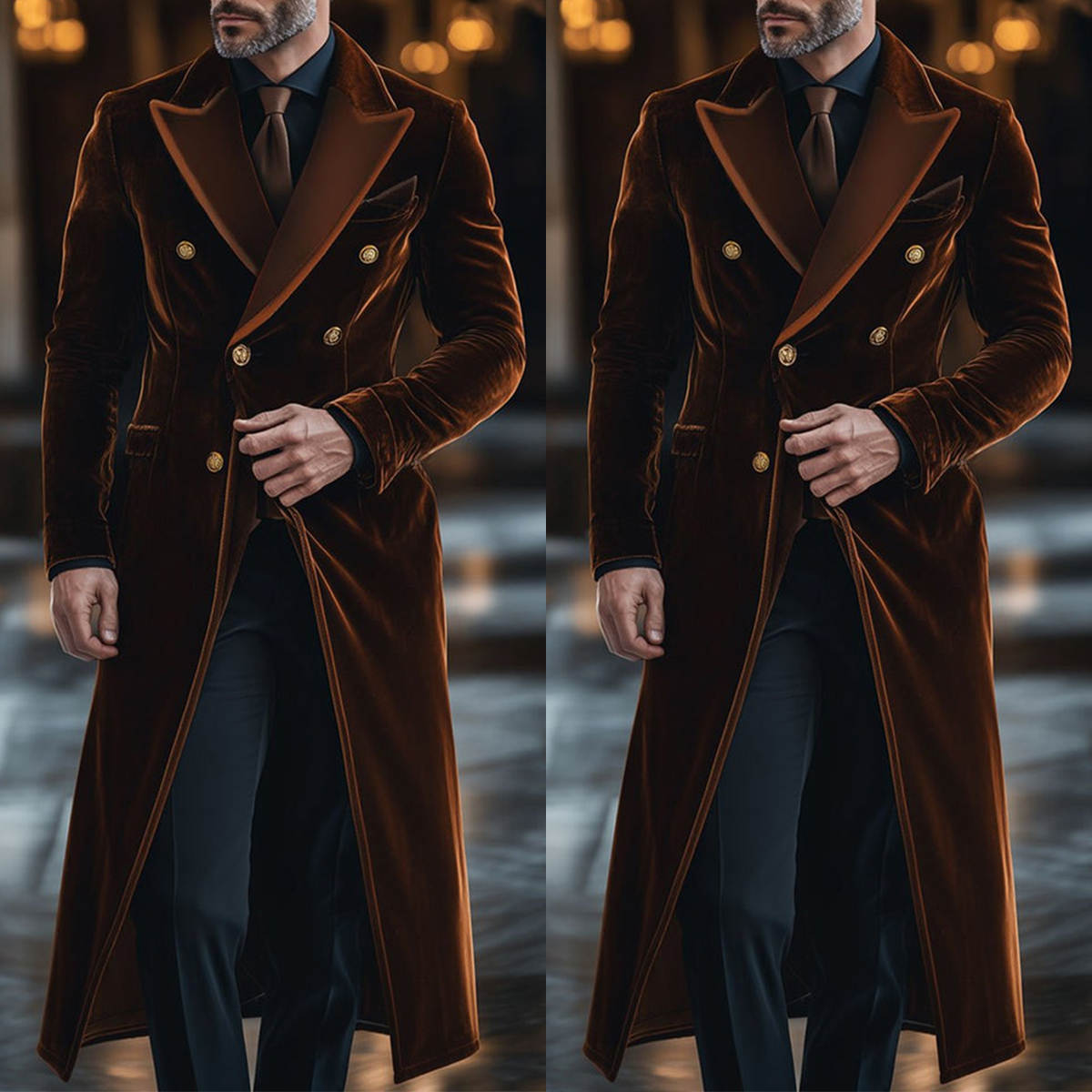 Kahverengi Kadife Erkek Uzun C - Men'S Formal Wear Waistcoat incelemesi ve fiyatı