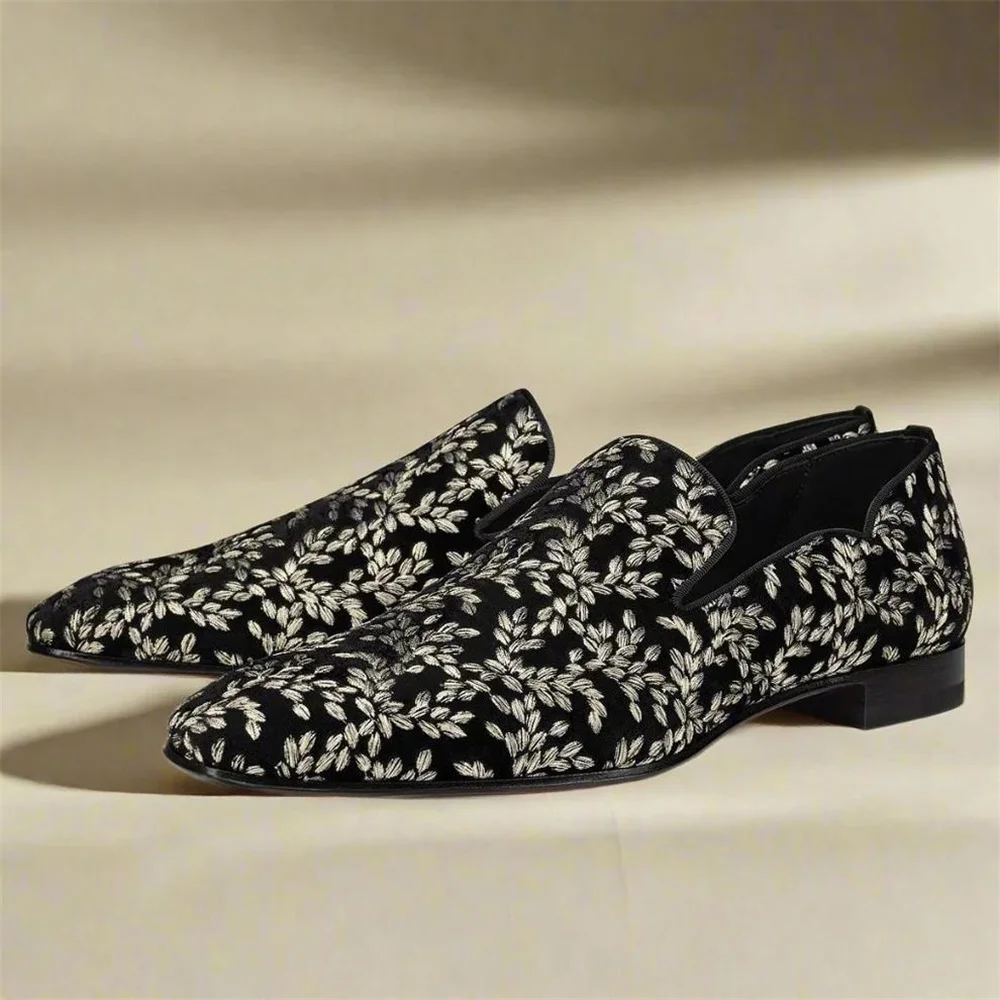 Erkek Siyah Çiçek Desenli Slip - Formal Upper Wear Men incelemesi ve fiyatı