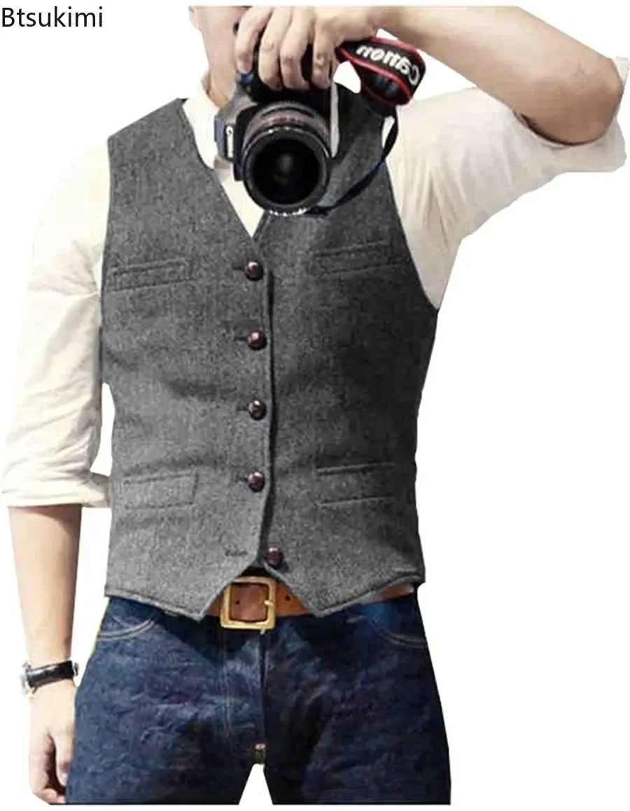 2026 erkek Vintage V Yaka Takı - Men'S Formal Wear Waistcoat incelemesi ve fiyatı