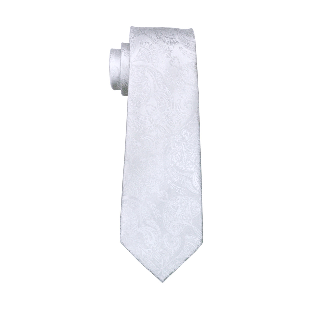 FA-393 erkek Kravat Beyaz Pais - Cufflinks Silver Set incelemesi ve fiyatı