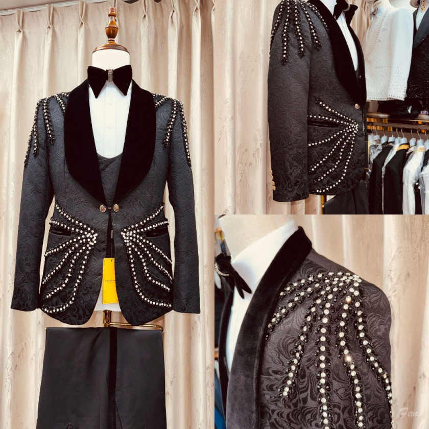 Muhteşem Kristal Püsküllü Erke - Men'S Formal Wear Waistcoat incelemesi ve fiyatı