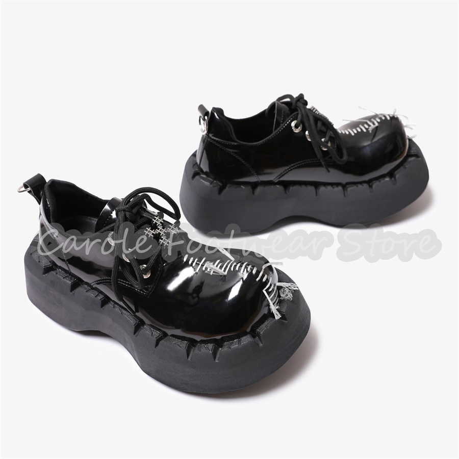 Erkek Kalın Tabanlı Boy Uzatıc - Patent Leather Oxford incelemesi ve fiyatı