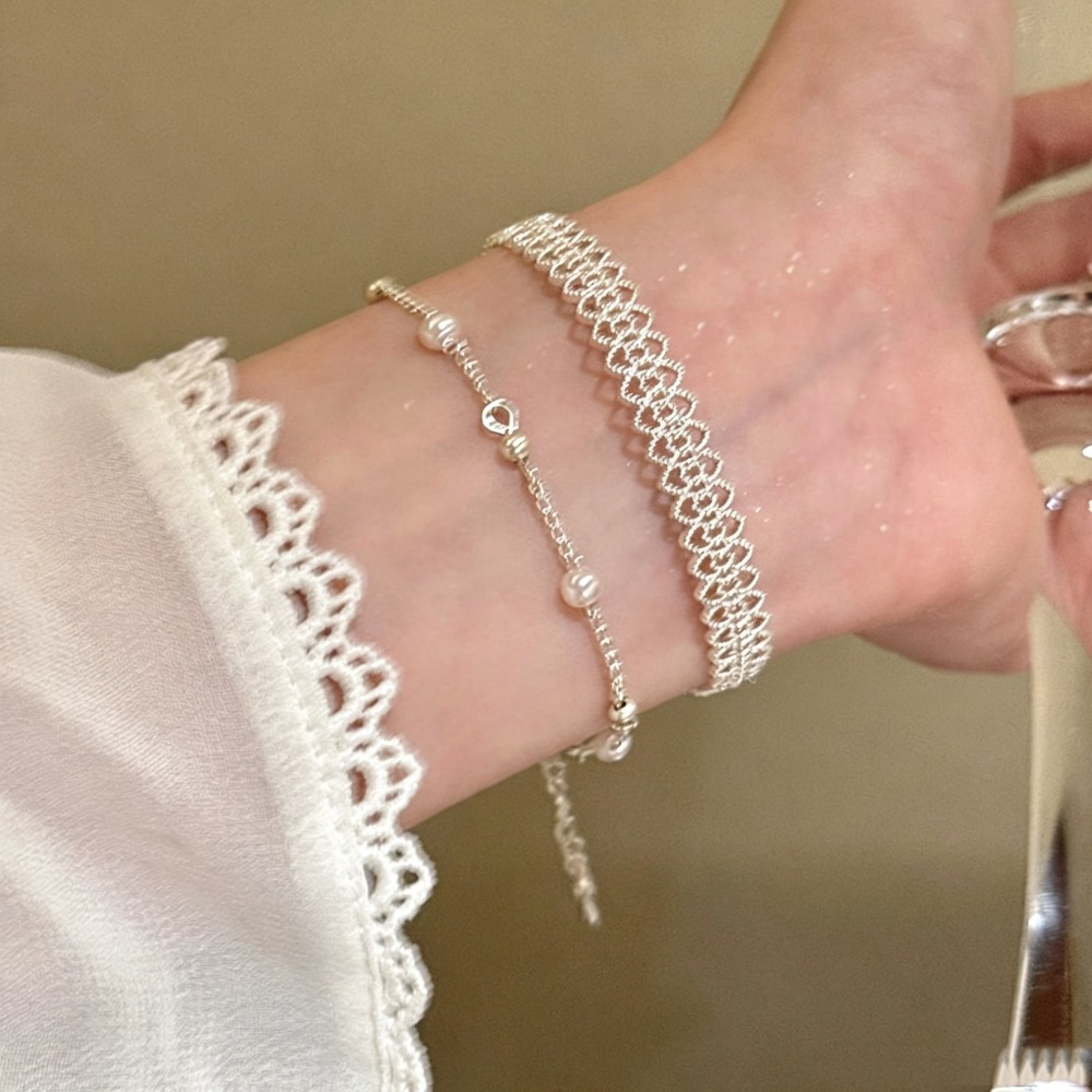 925 Ayar Gümüş Dantel Detaylı  - Cufflinks Silver Set incelemesi ve fiyatı